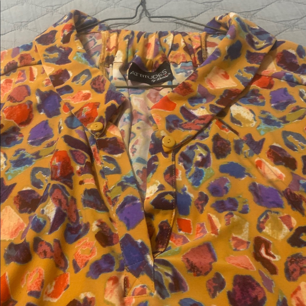 Attitudes by Renée Colorful Patterned Skirt - Picture 2 of 5